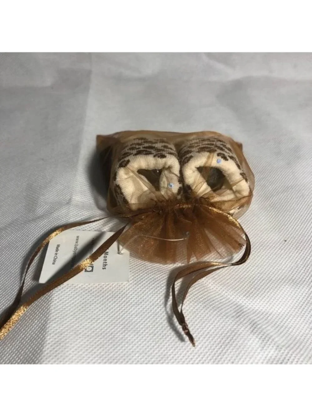 baby empario animal print brown baby shoes 0-6 monthes  new with tags READ
